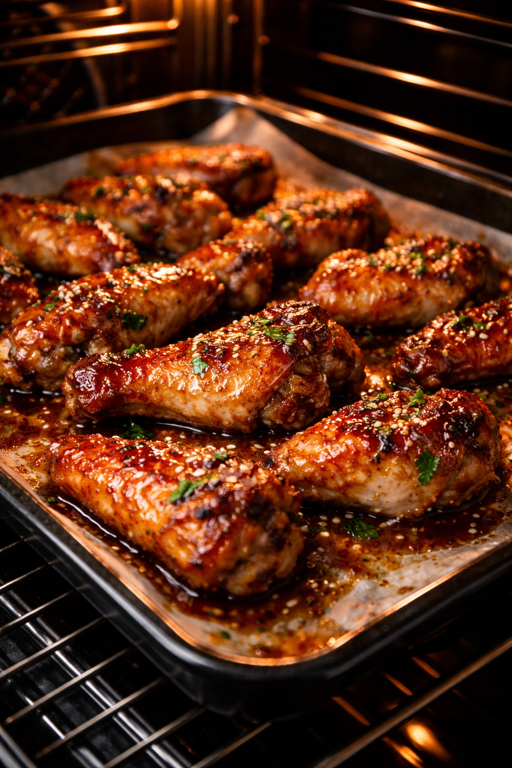 how long to bake chicken wings in the oven