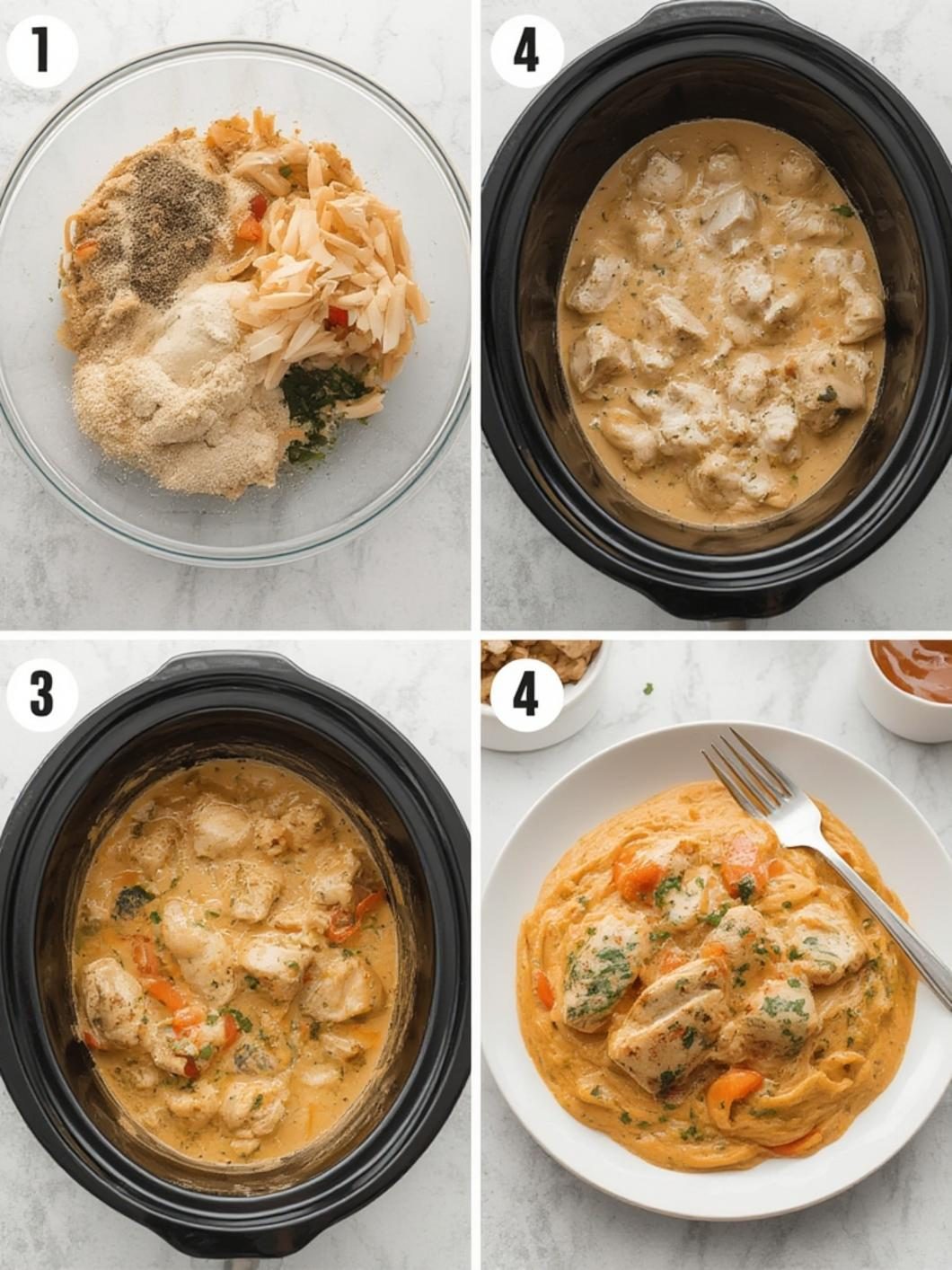 Preparing chicken for slow cooker