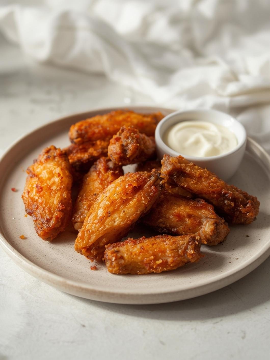 how long to fry wings