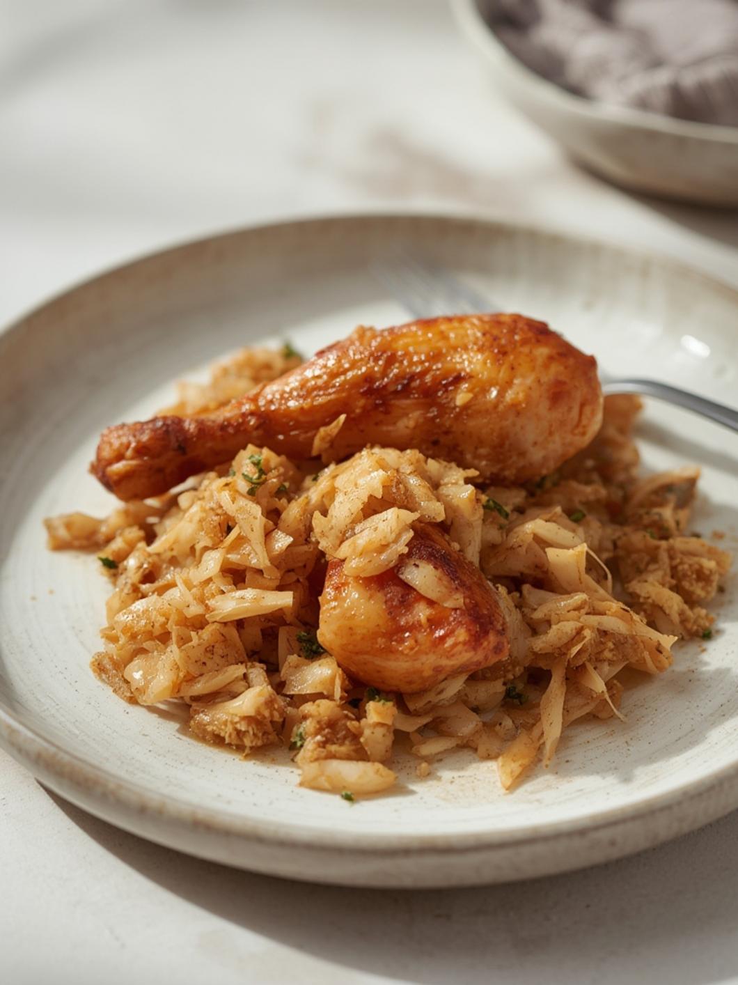 Shredded chicken served in various dishes