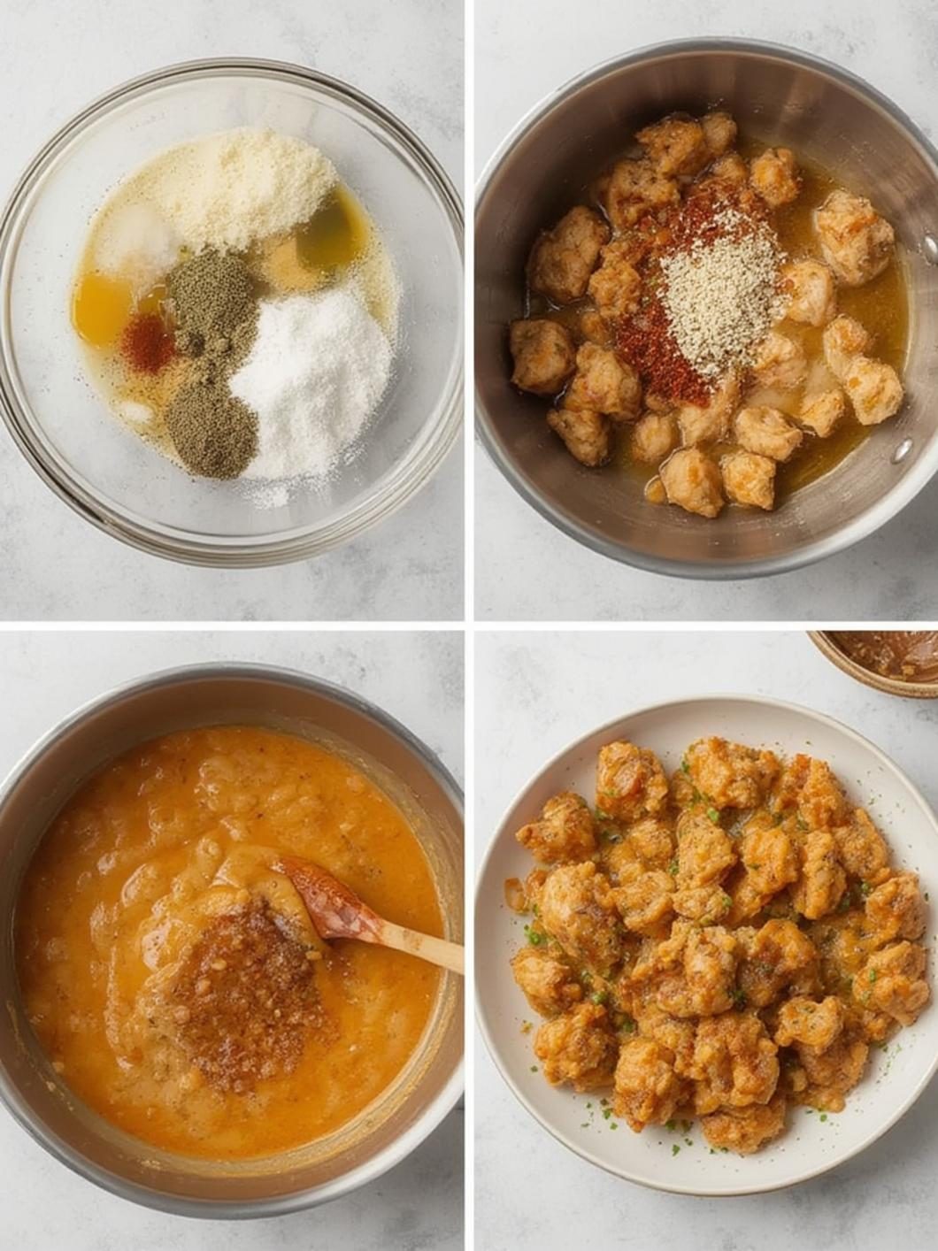 Preparation steps for ingredients in chick fil a sauce