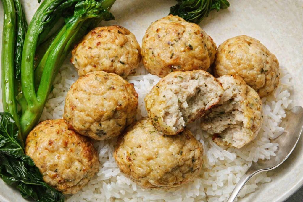 how long to bake chicken meatballs