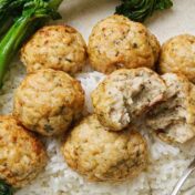 how long to bake chicken meatballs