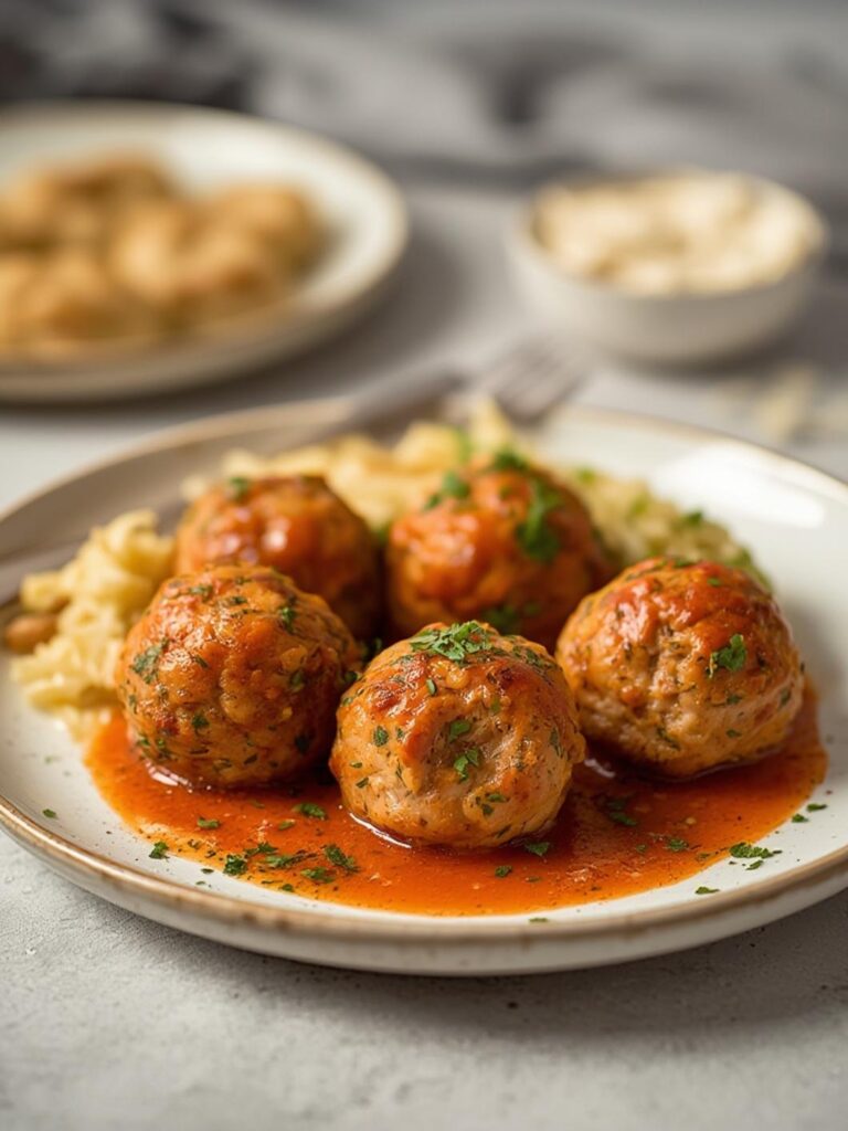 how long to bake chicken meatballs