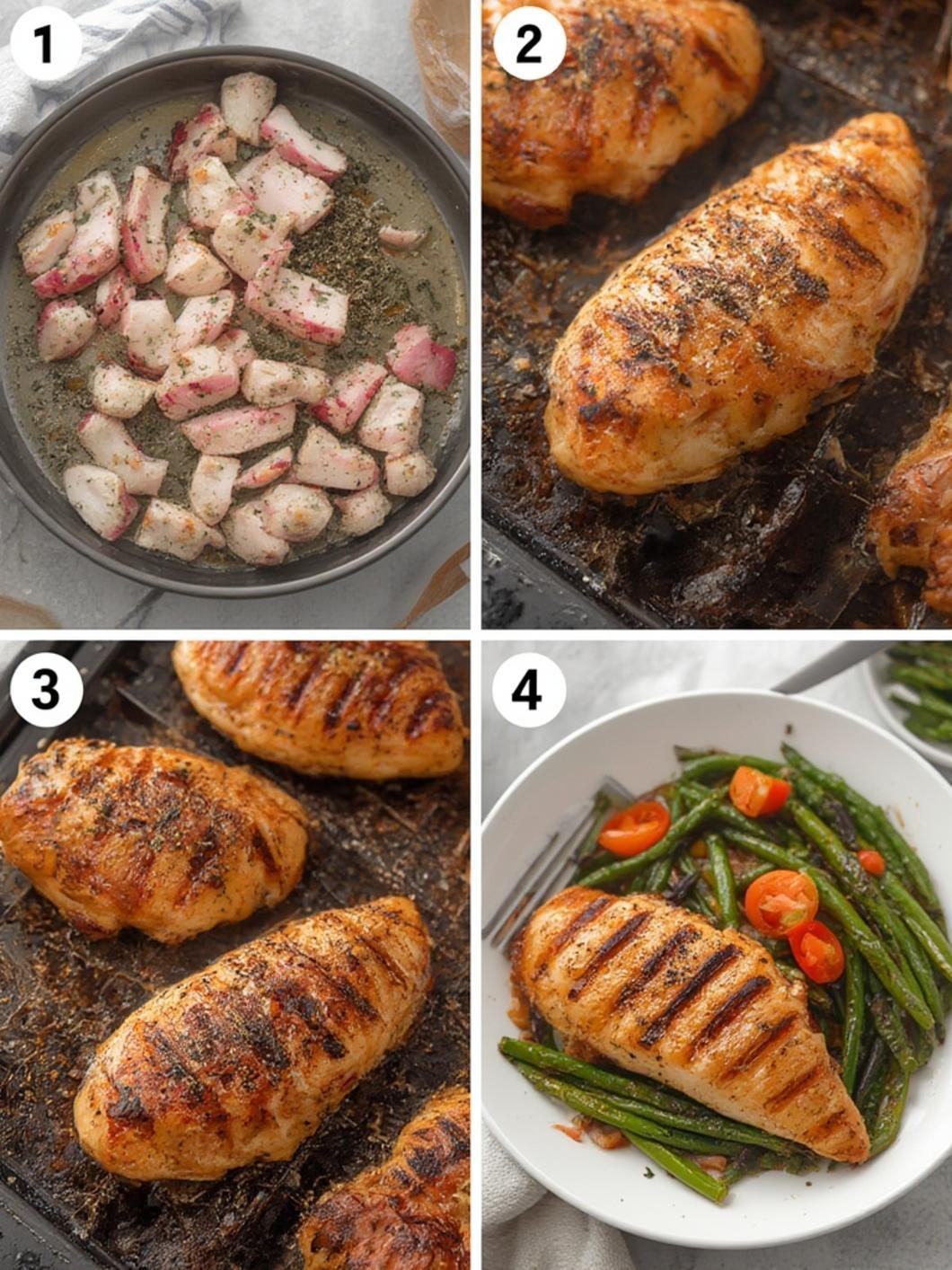 Preparing chicken breasts for the pellet grill