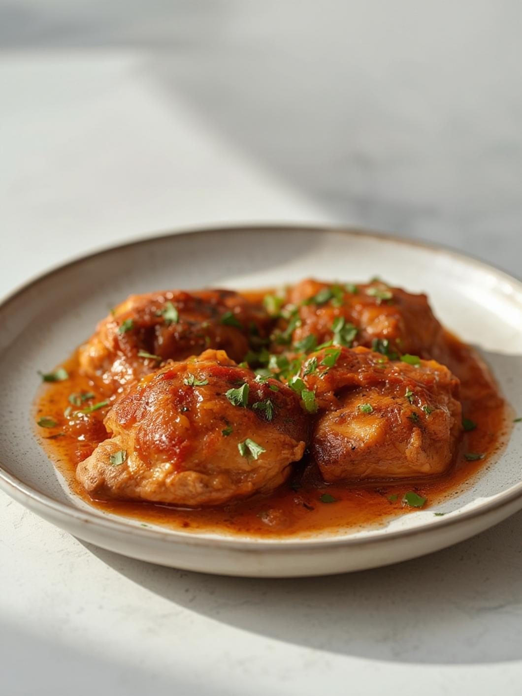 Serving suggestions for smothered chicken thighs