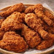 temp oil fried chicken