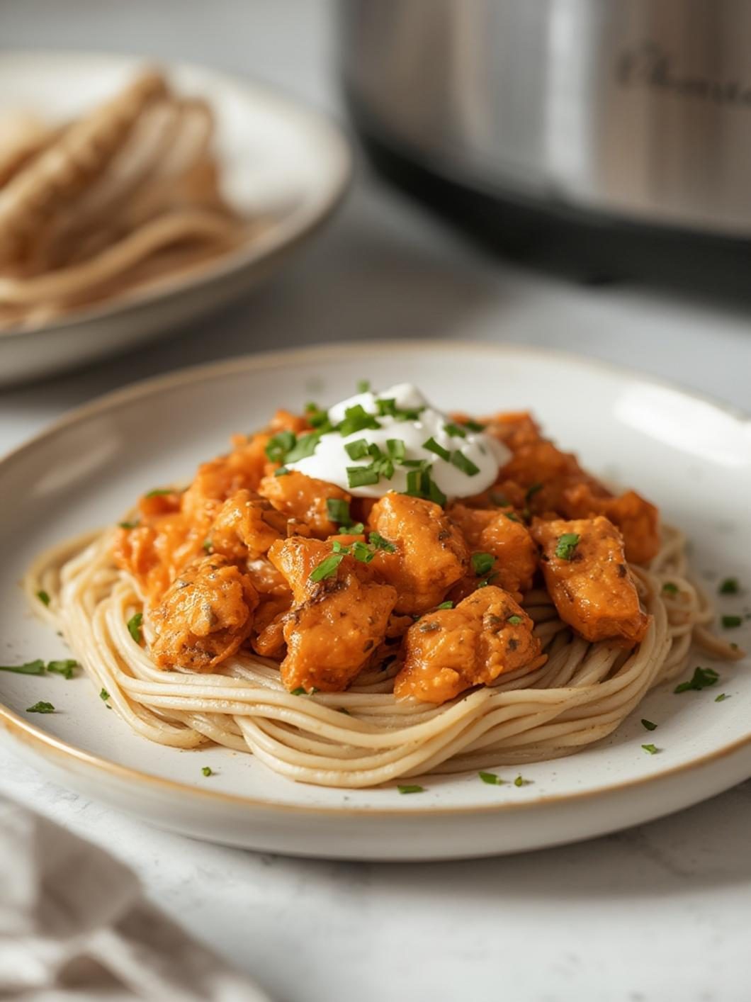 Preparation steps for buffalo chicken crock pot recipe