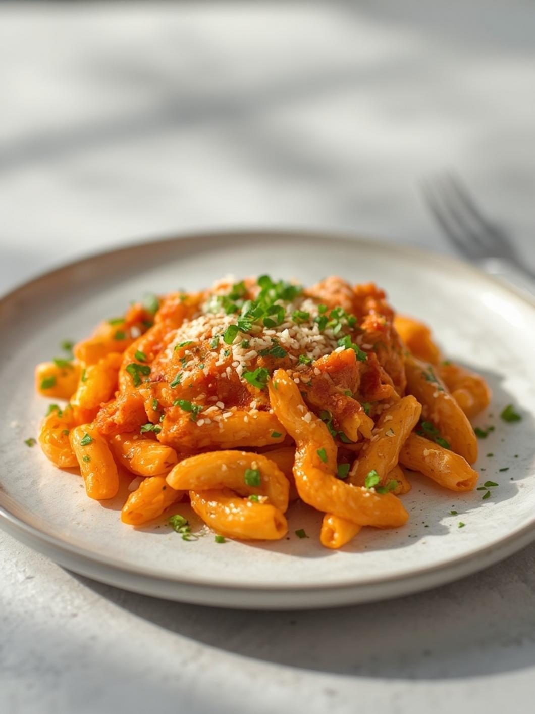 Serving suggestions for buffalo chicken pasta bake