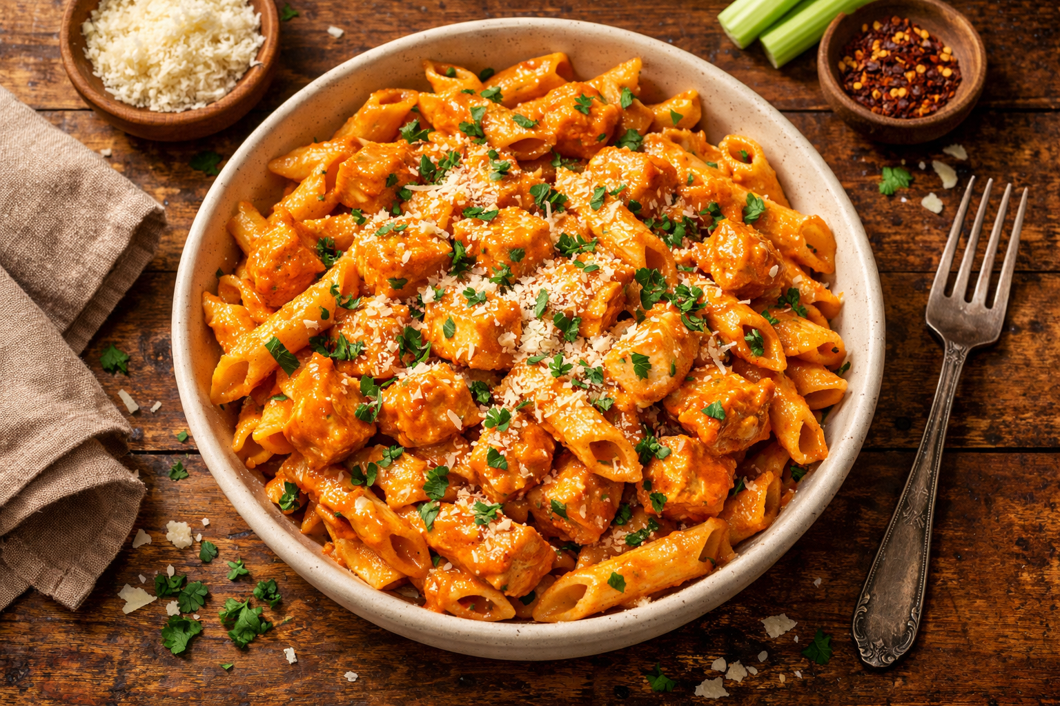 buffalo chicken pasta
