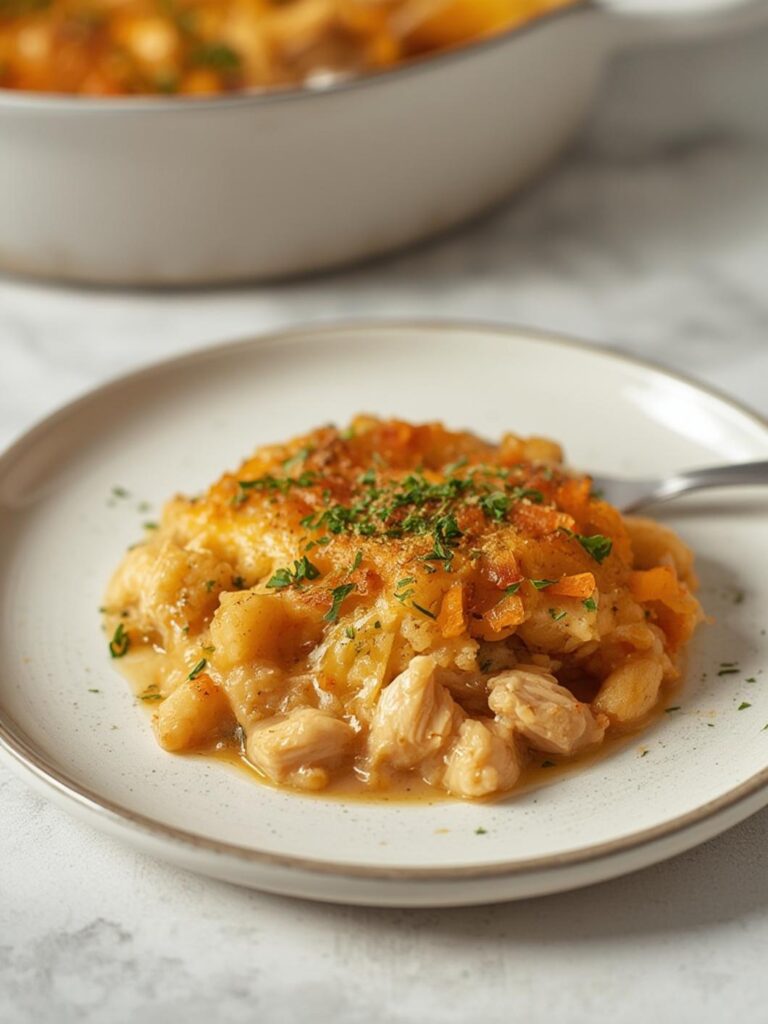 chicken and dressing casserole stove top