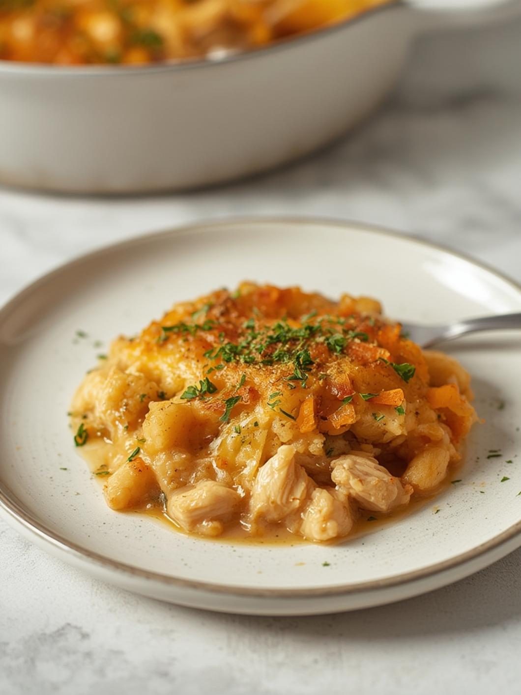 chicken and dressing casserole stove top