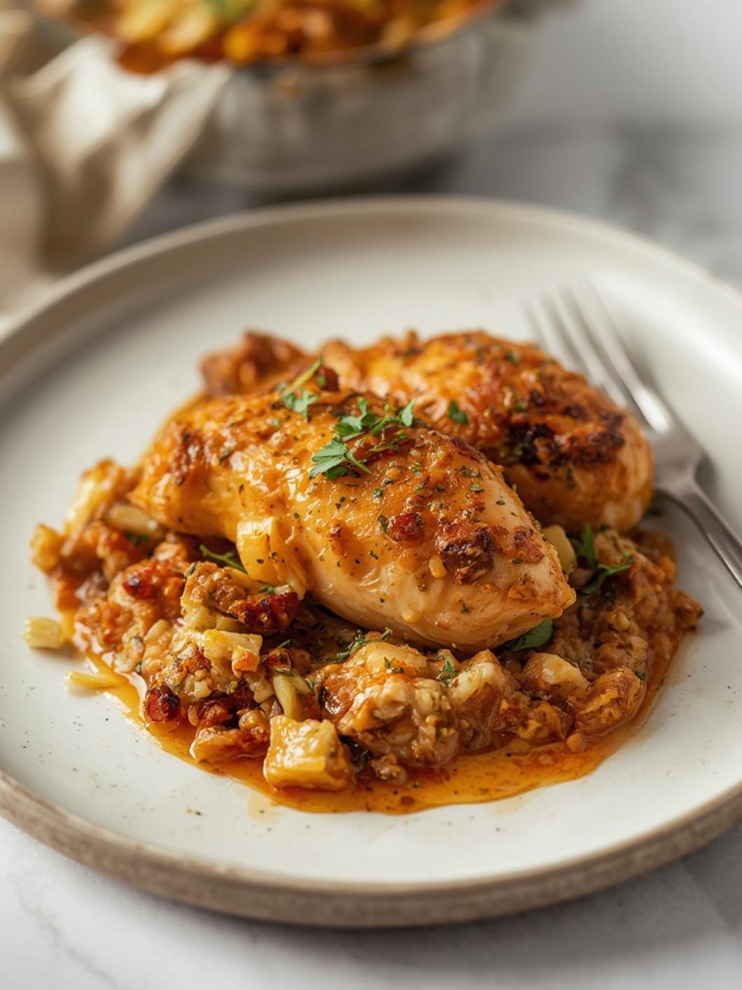 Serving suggestions for chicken and stove top stuffing bake