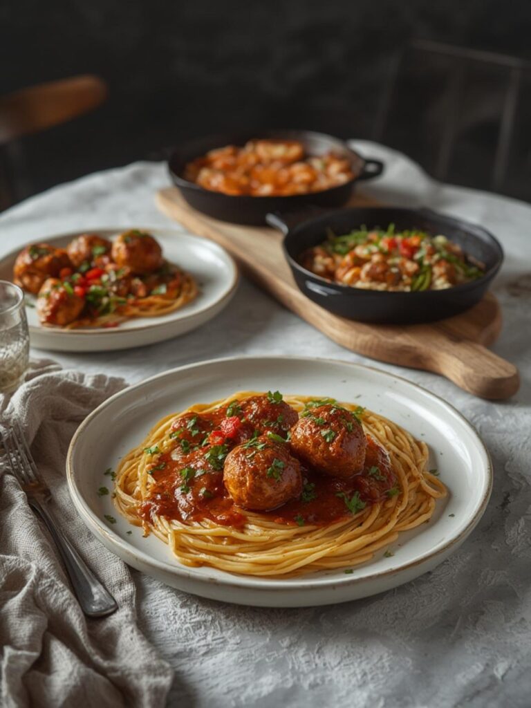chicken meatball dinner ideas