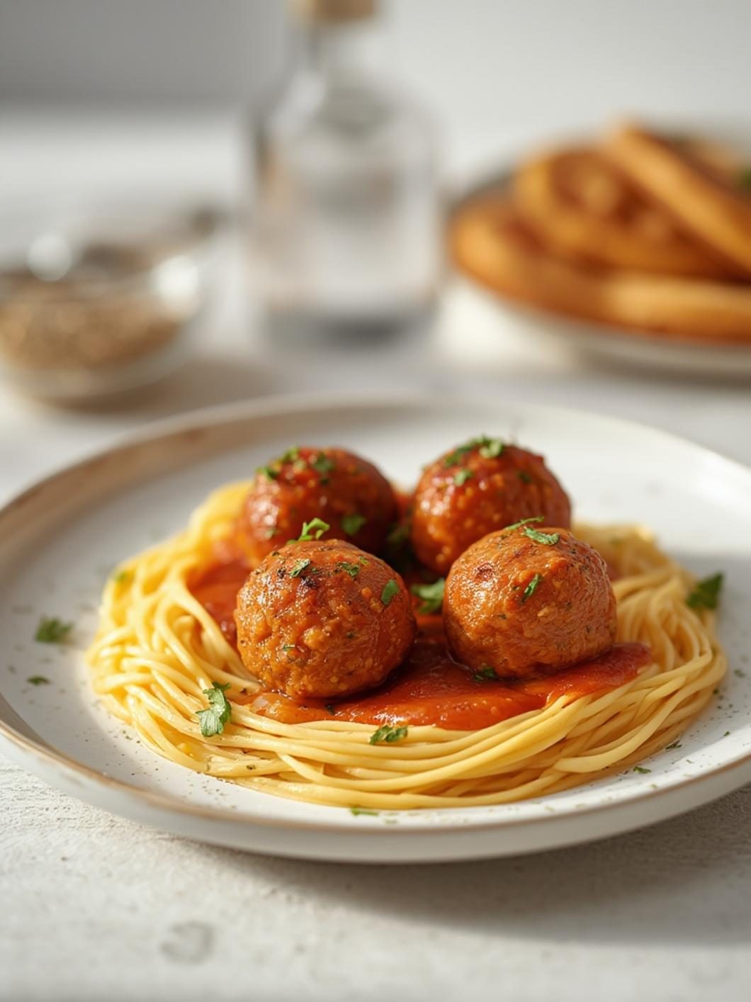 Preparation steps for chicken meatball recipe