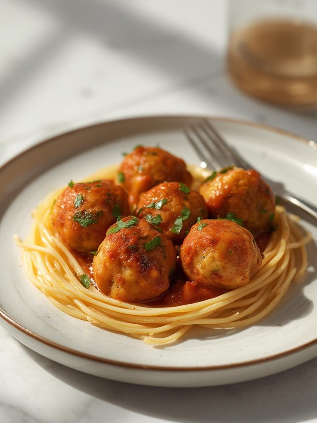 Serving suggestions for chicken meatball recipe
