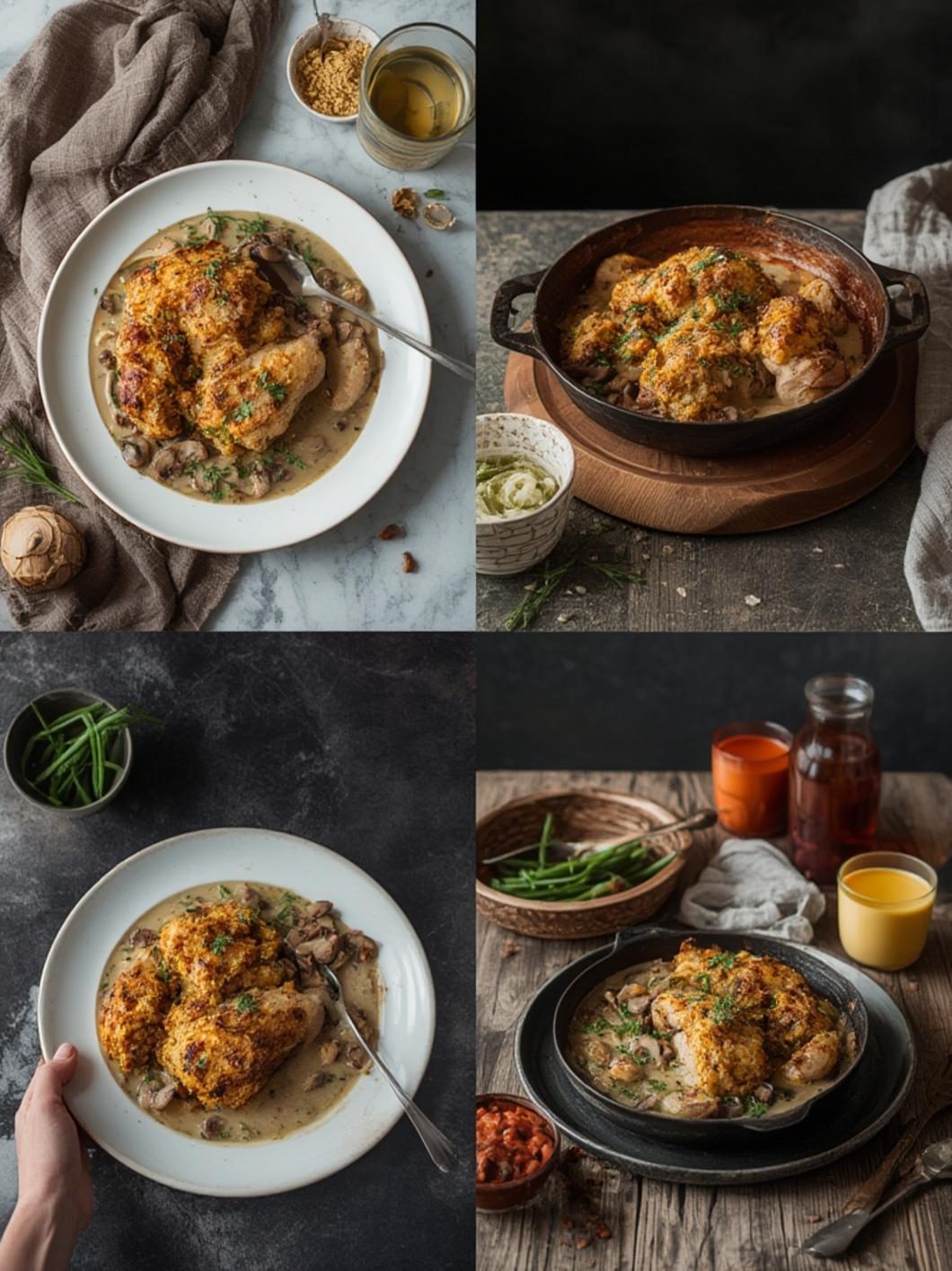chicken with stuffing and mushroom soup