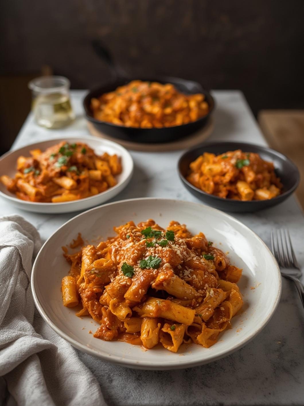 crockpot buffalo chicken pasta