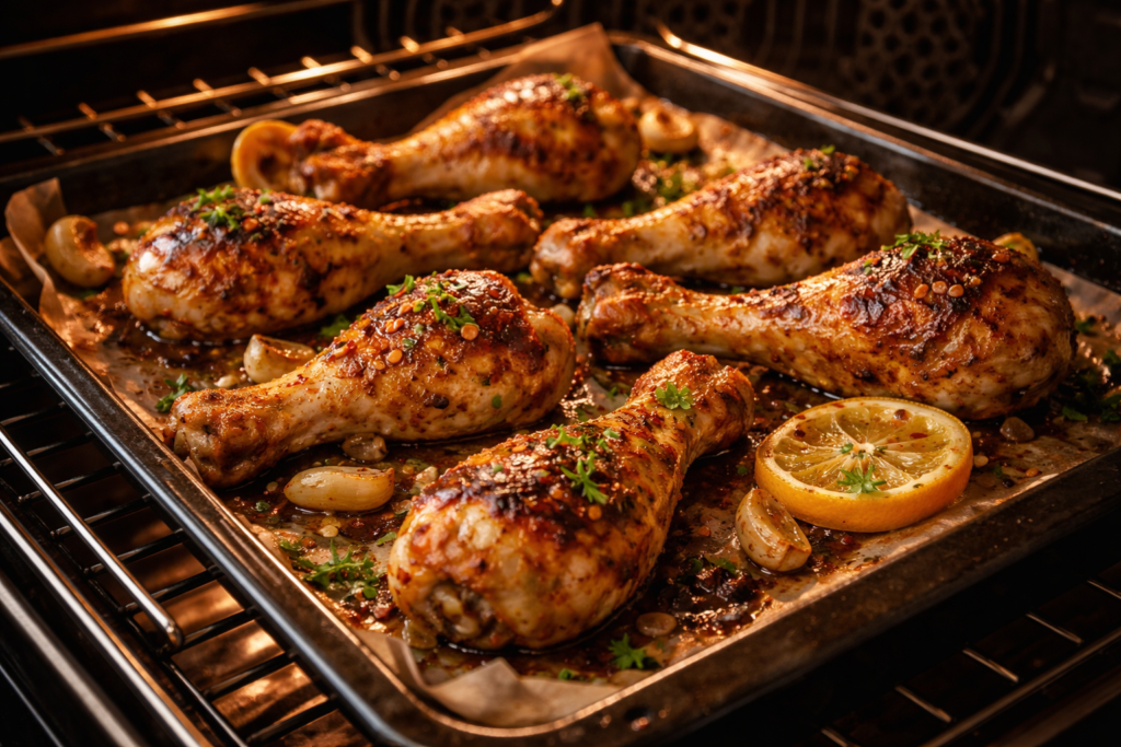 drumsticks in oven