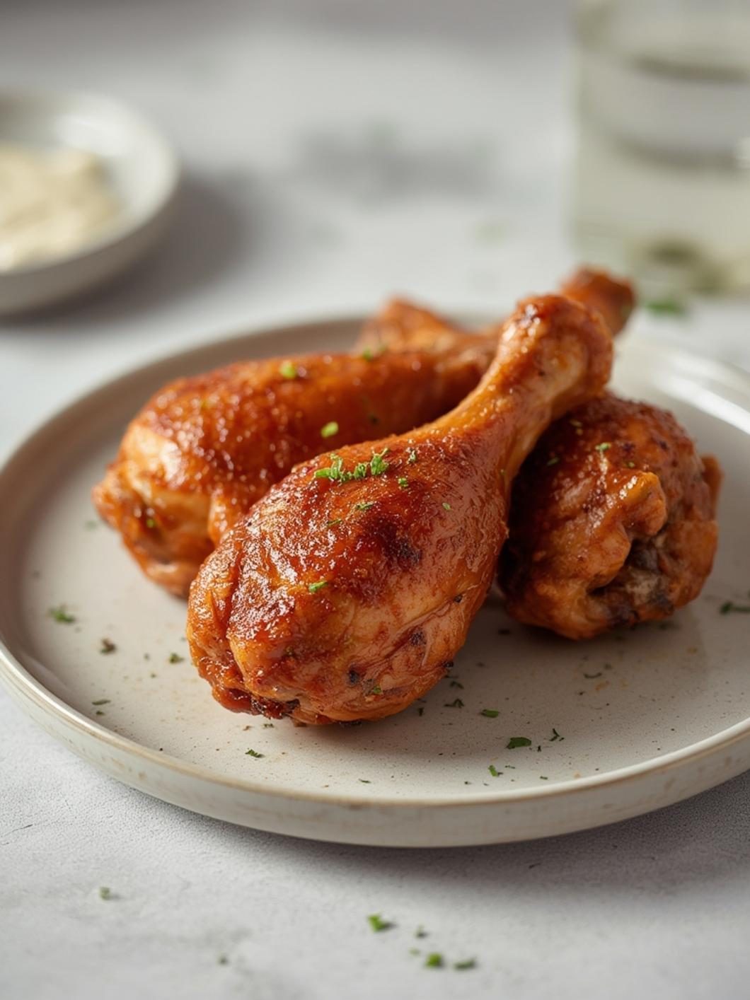 Serving suggestions for drumsticks in oven