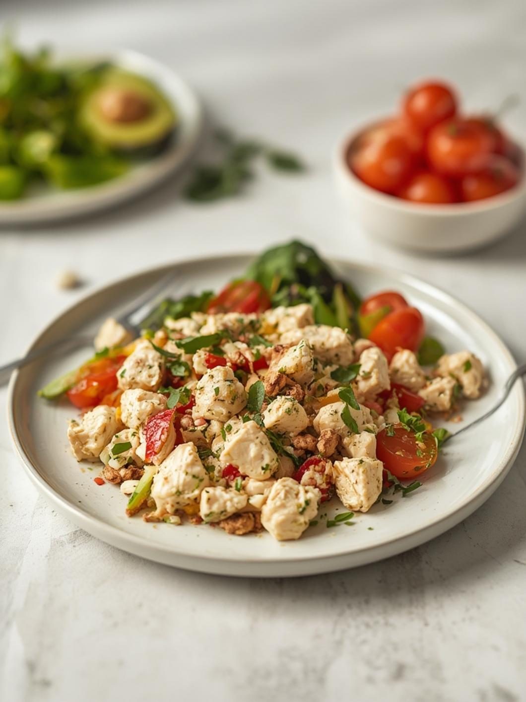 Preparation steps for easy chicken salad recipe