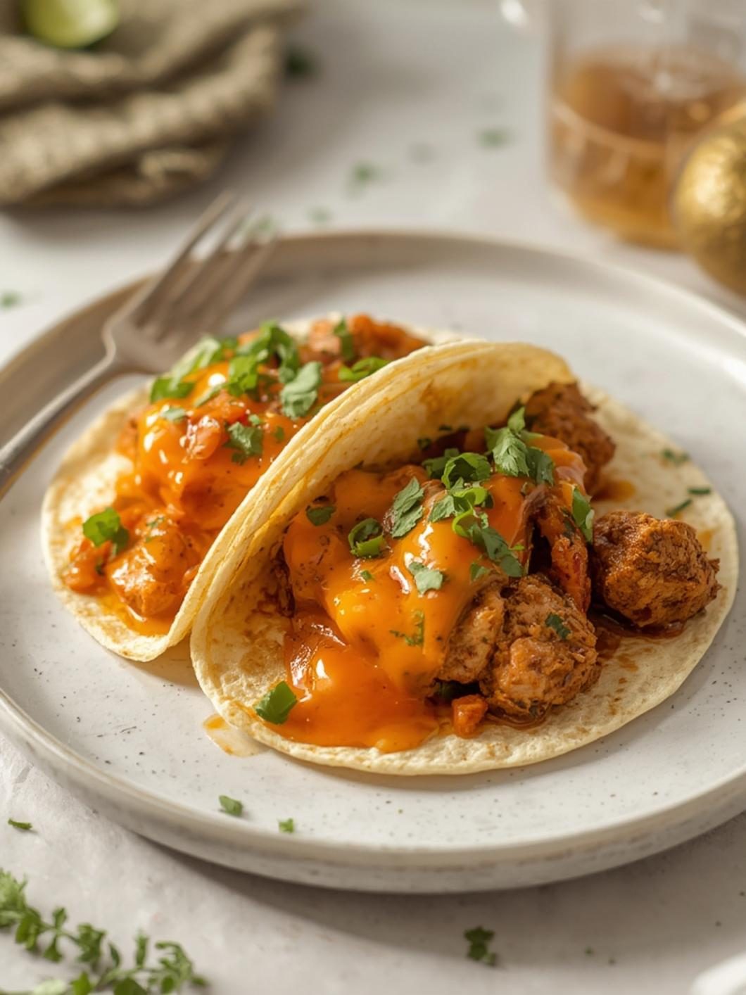 Serving suggestions for honey chipotle chicken tacos