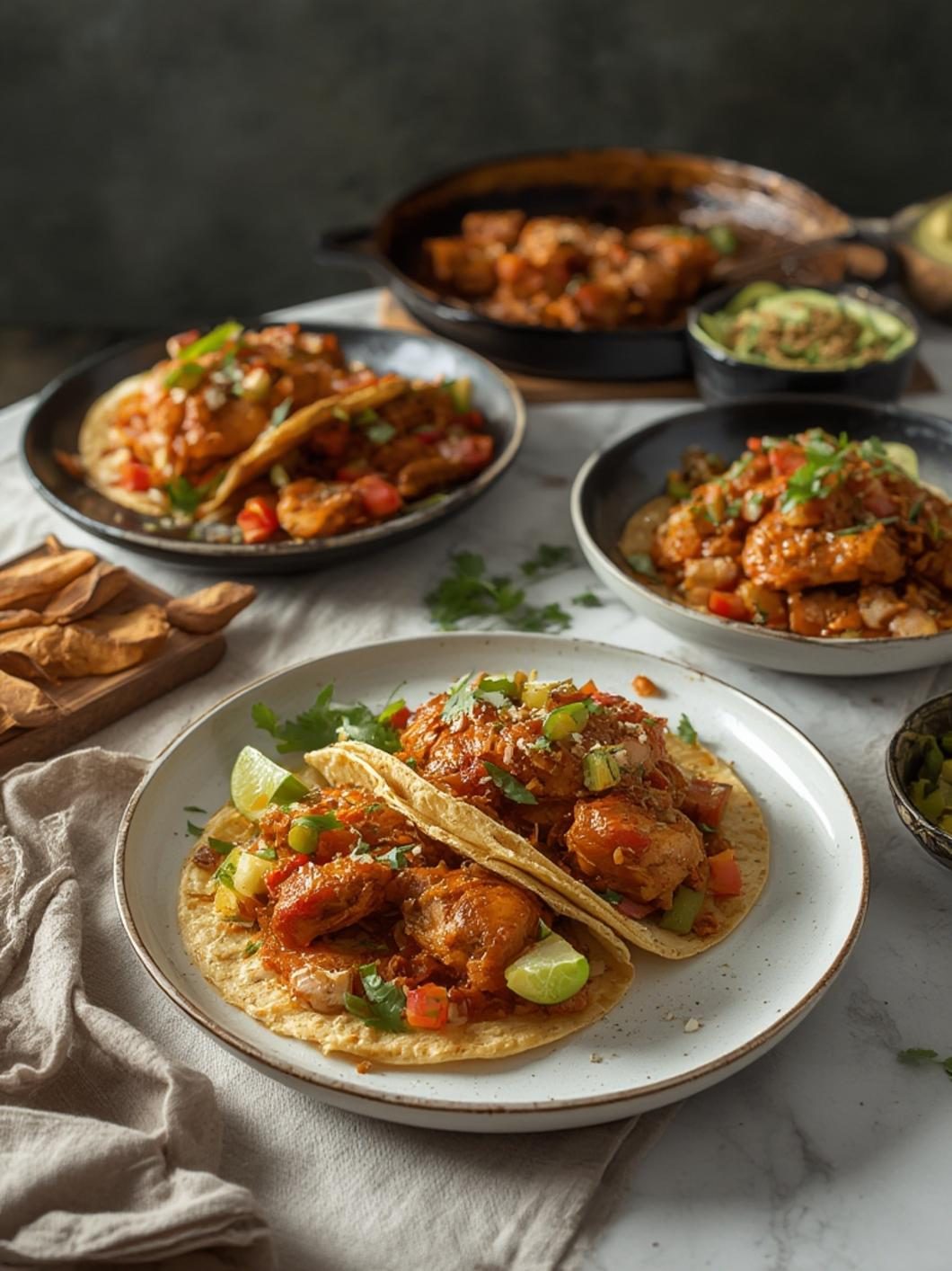 honey chipotle chicken tacos