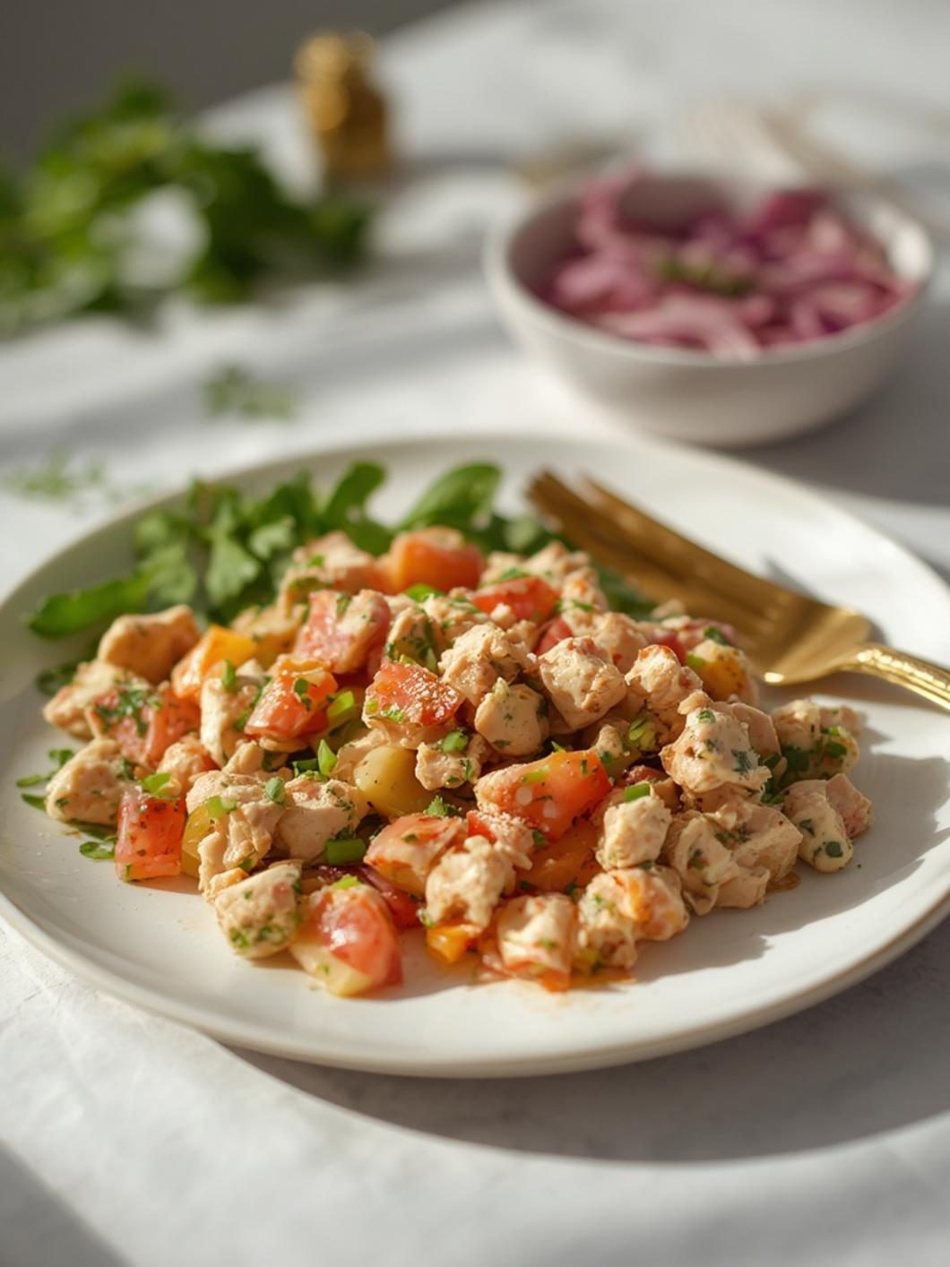 Preparation steps for how to make chicken salad