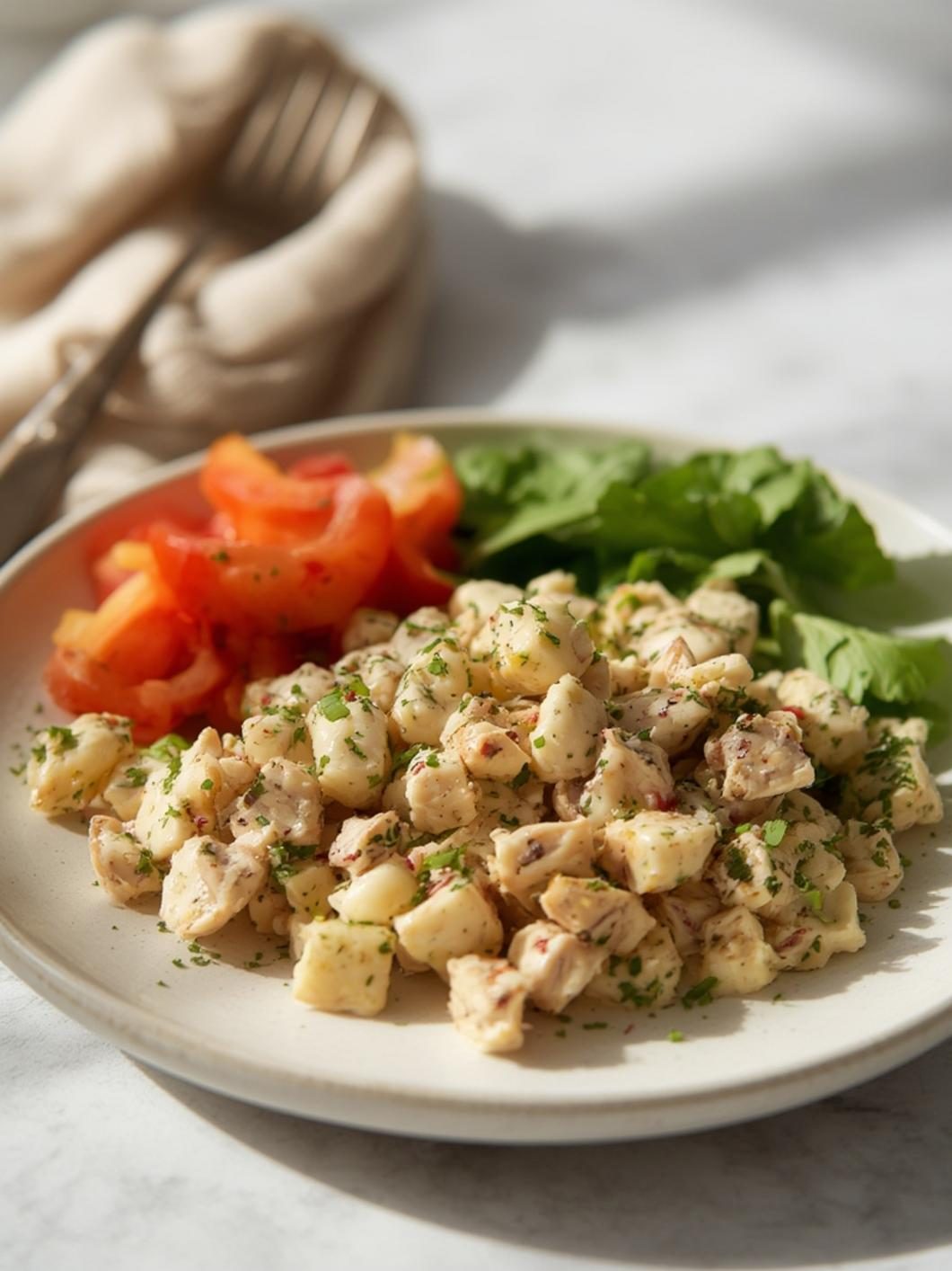 Serving suggestions for how to make chicken salad