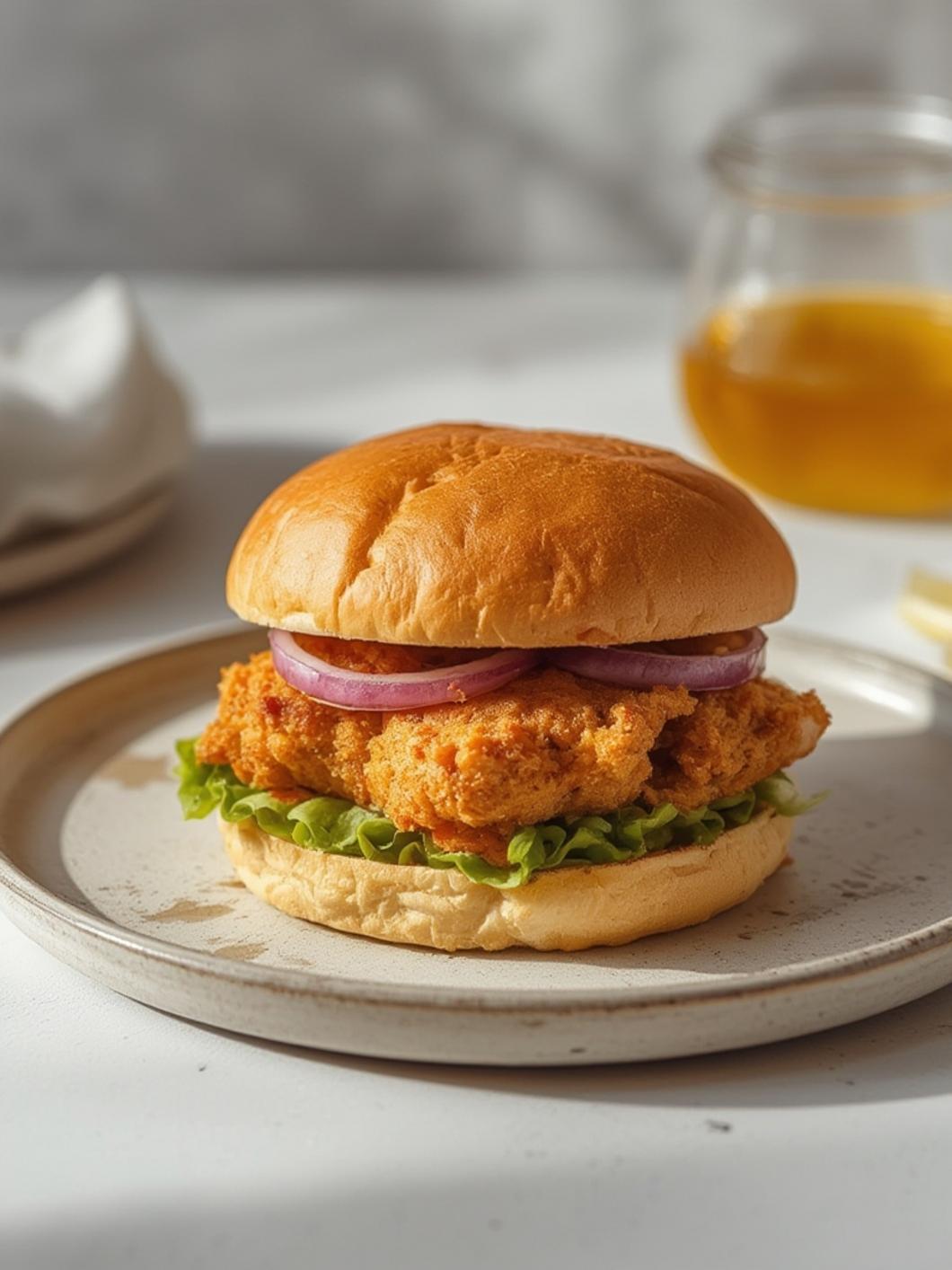 Preparation steps for how to make chicken sandwich