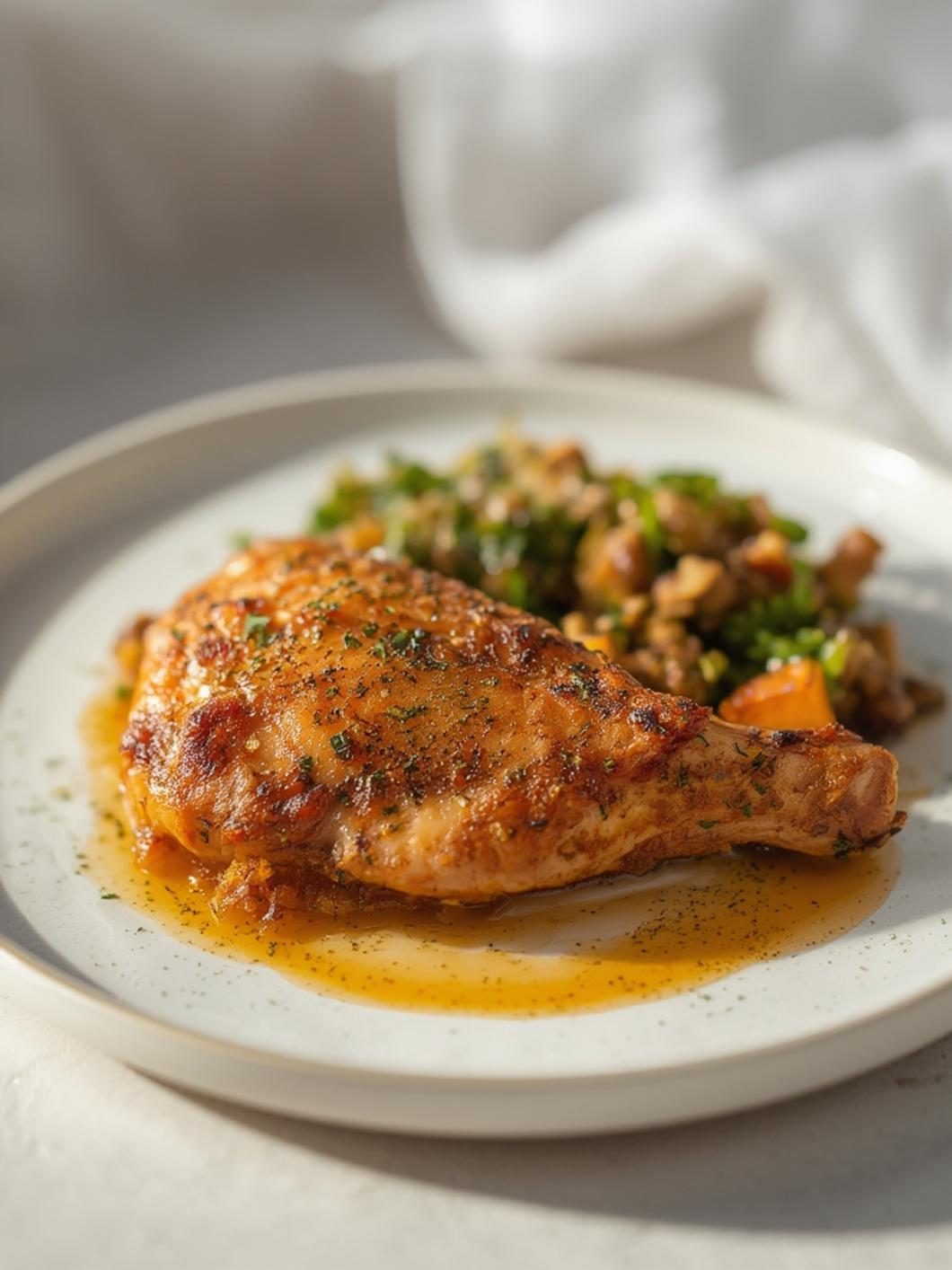 Preparation steps for leg quarter recipes