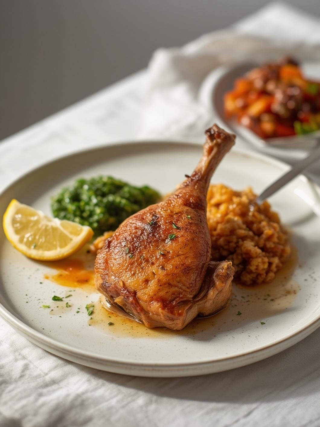 Serving suggestions for leg quarter recipes