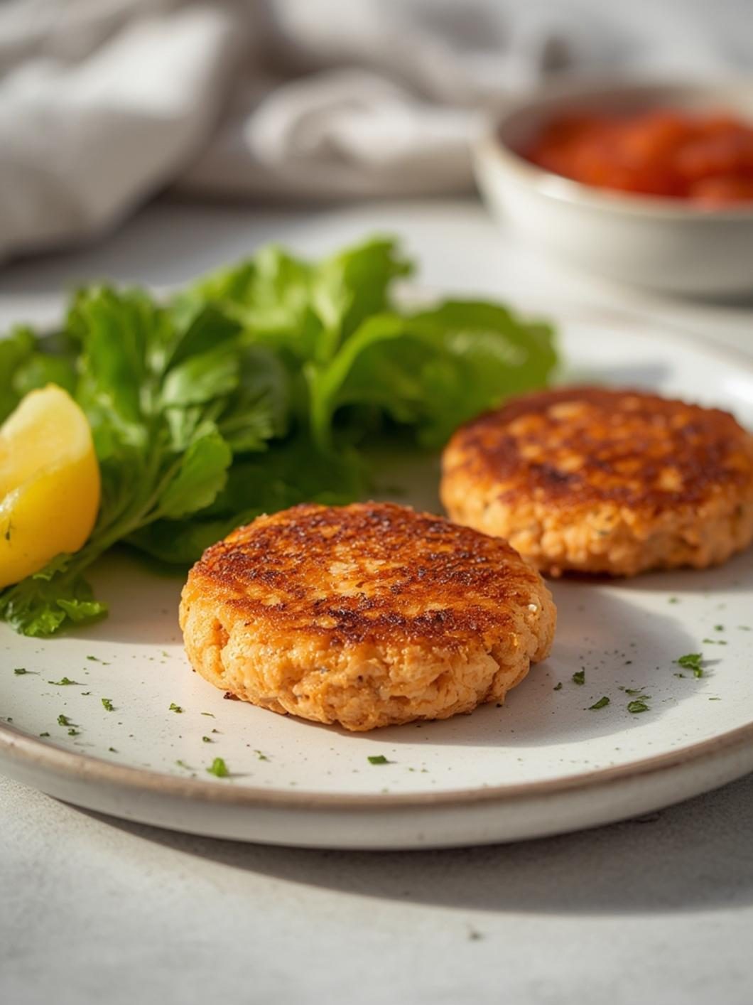 Serving suggestions for making salmon patties