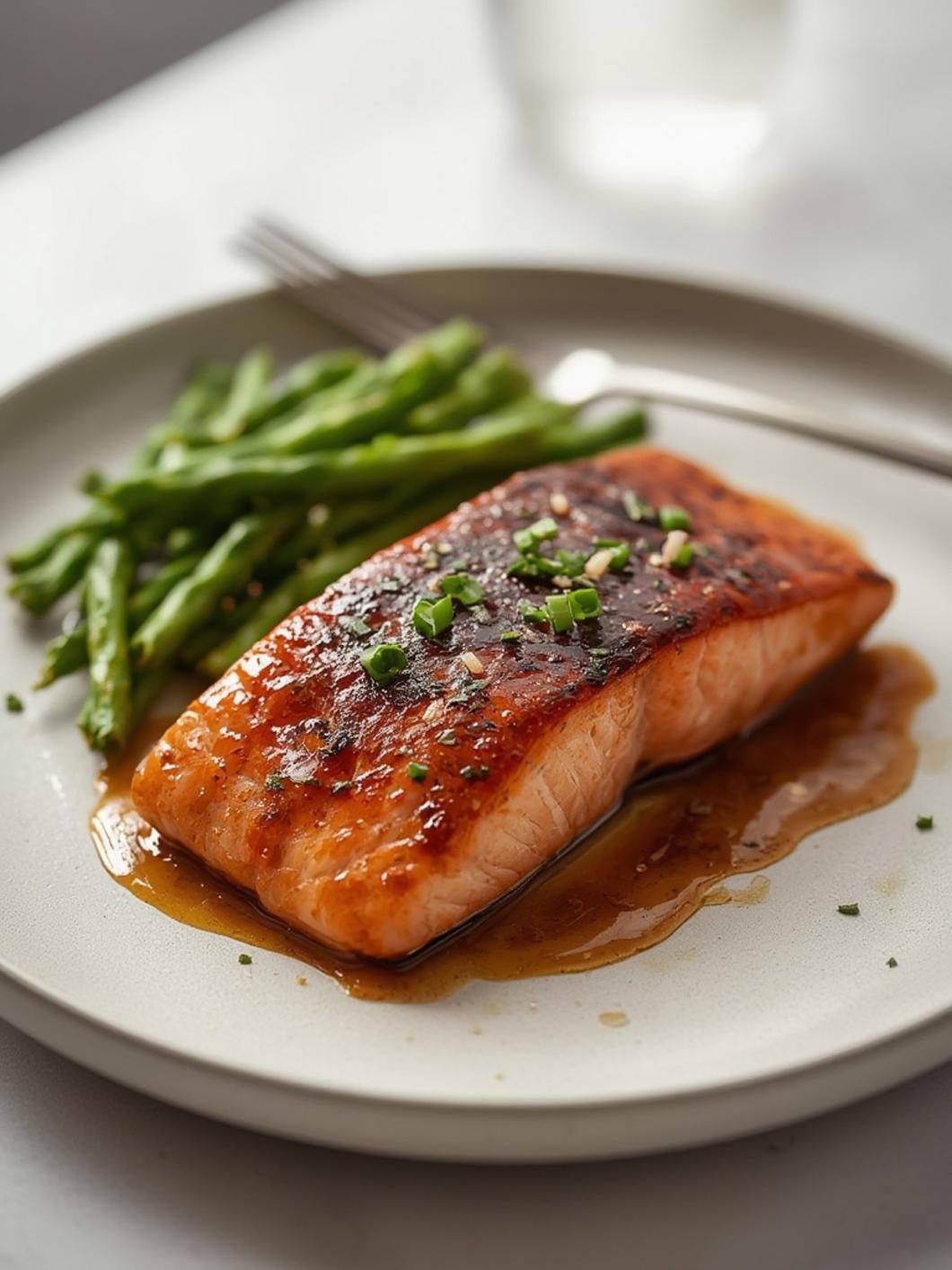 Serving suggestions for miso glazed salmon