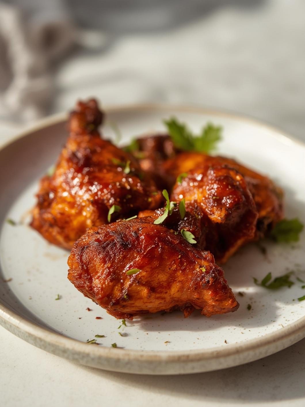 Preparation steps for oven baked jerk chicken