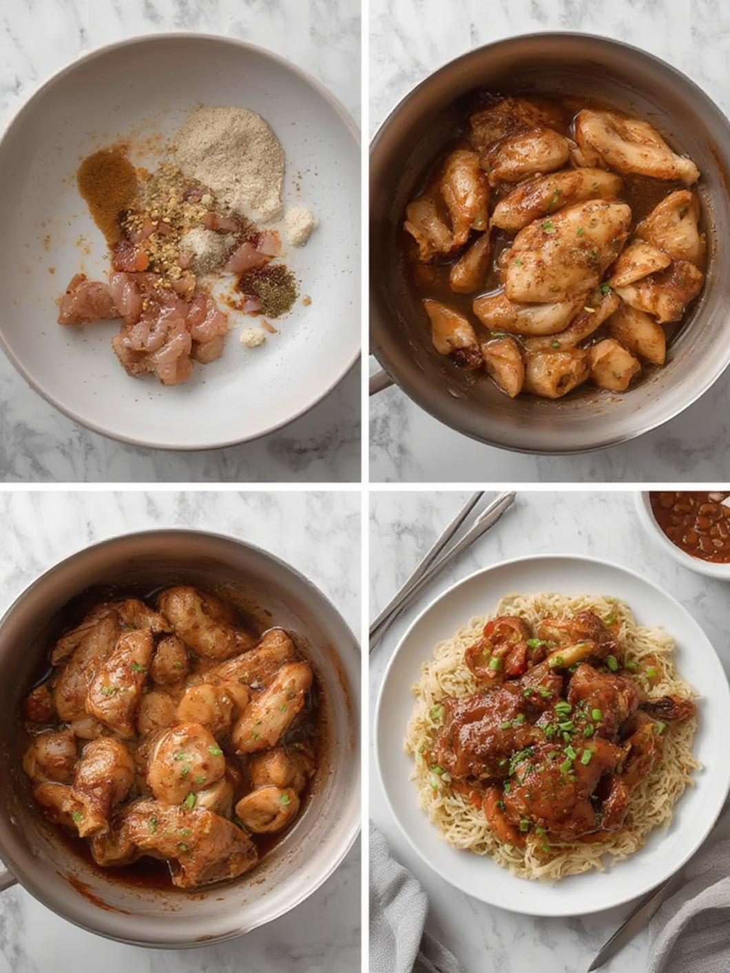 Preparation steps for what is shoyu chicken
