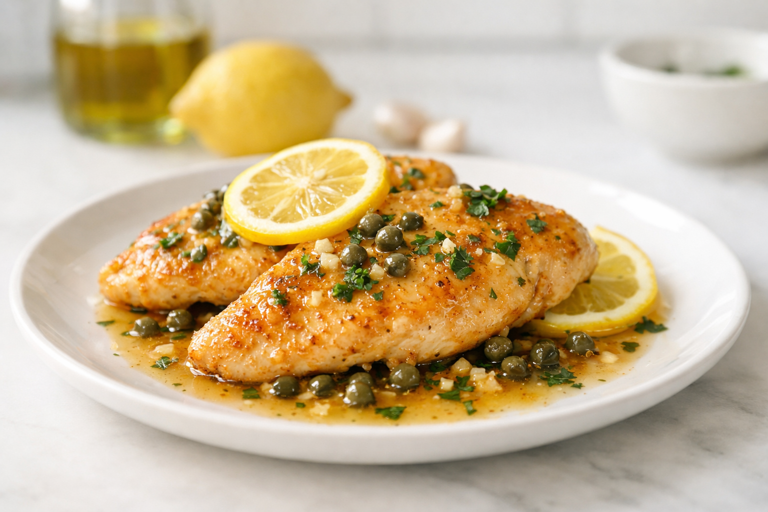 This easy chicken piccata recipe is foolproof — simple pantry staples, one skillet, and 25 minutes for a restaurant-worthy Italian-American classic.