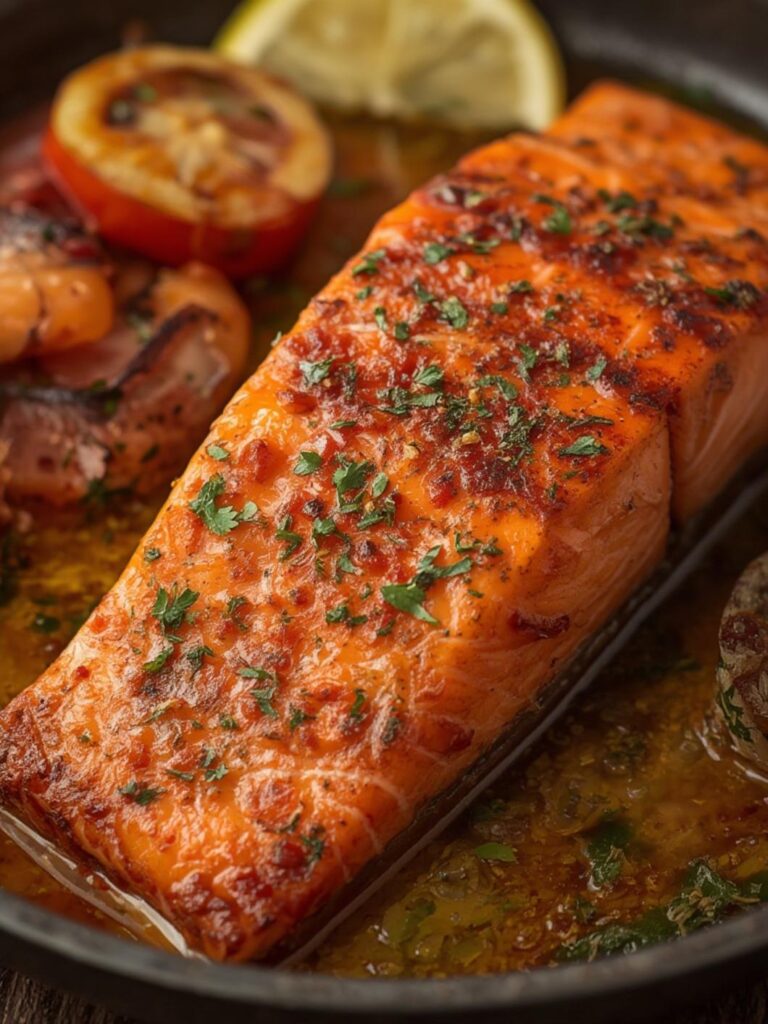 baked red salmon