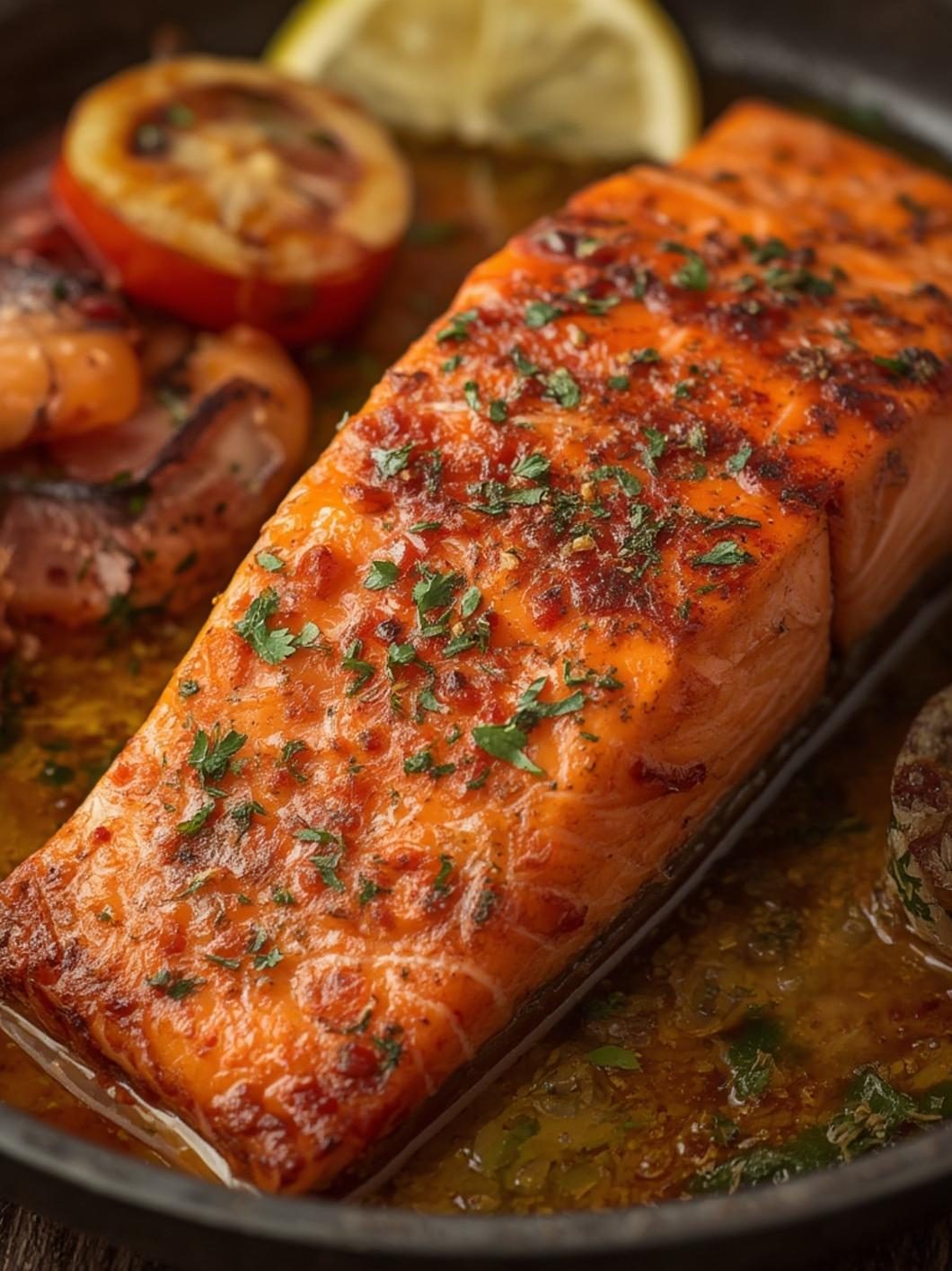baked red salmon