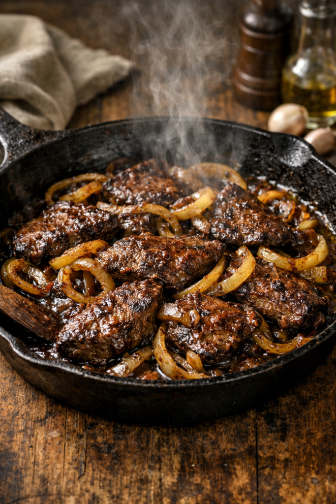 Beef Liver and Onions (Easy Skillet Recipe)