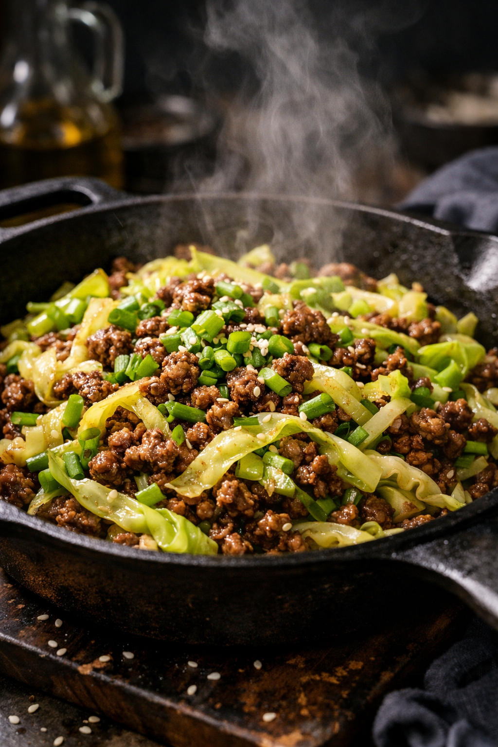 cabbage ground beef