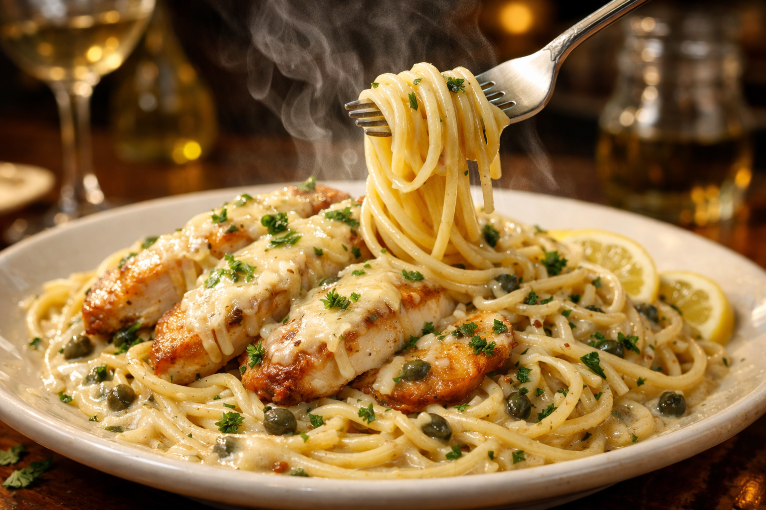 chicken piccata pasta