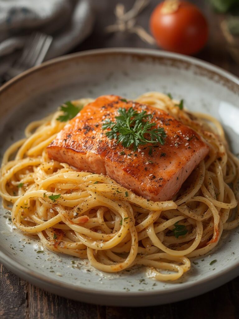 salmon linguine recipe