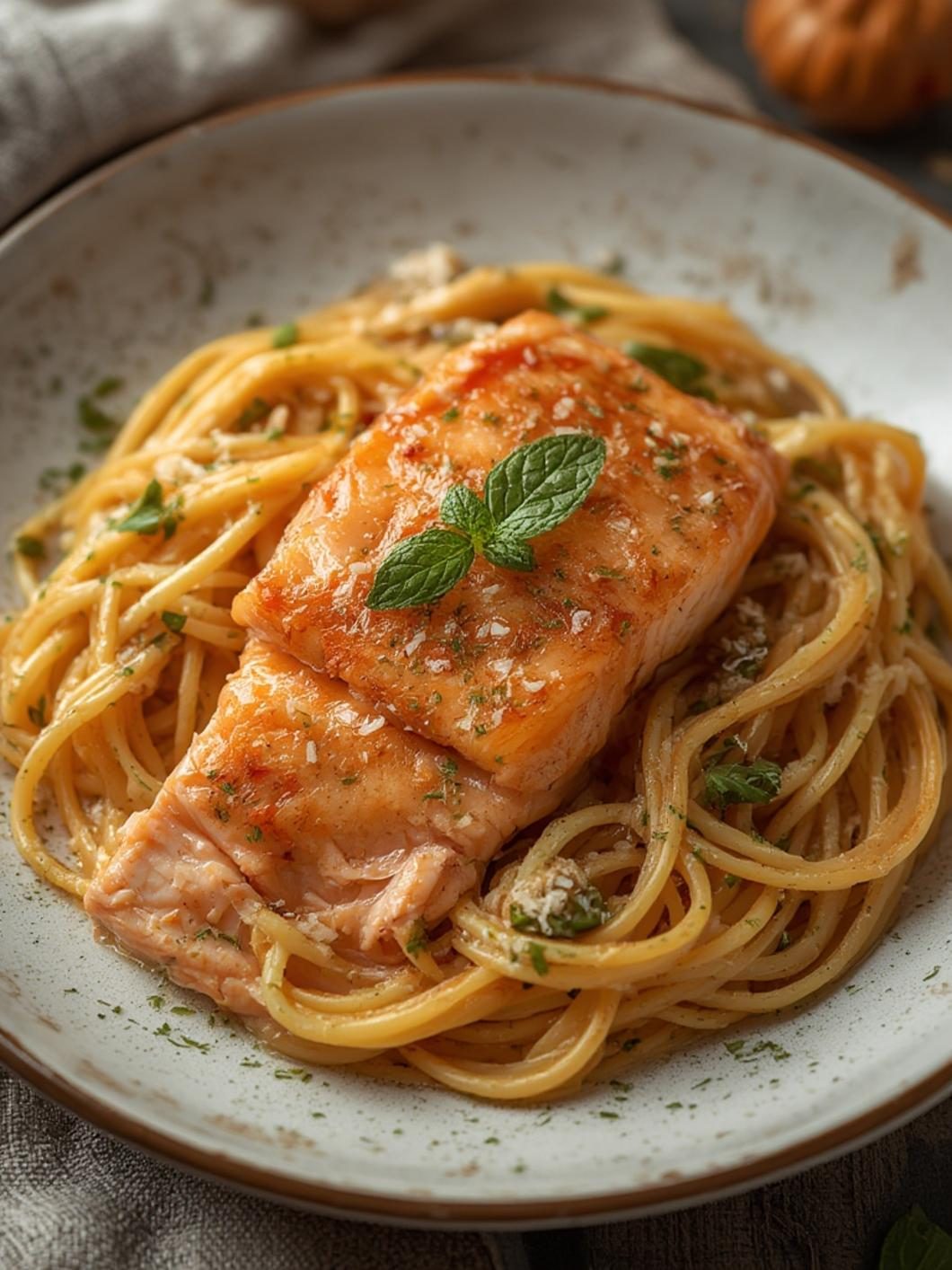 salmon pasta