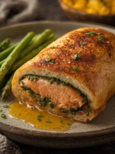 Salmon Wellington Recipe – Elegant Puff Pastry Dinner
