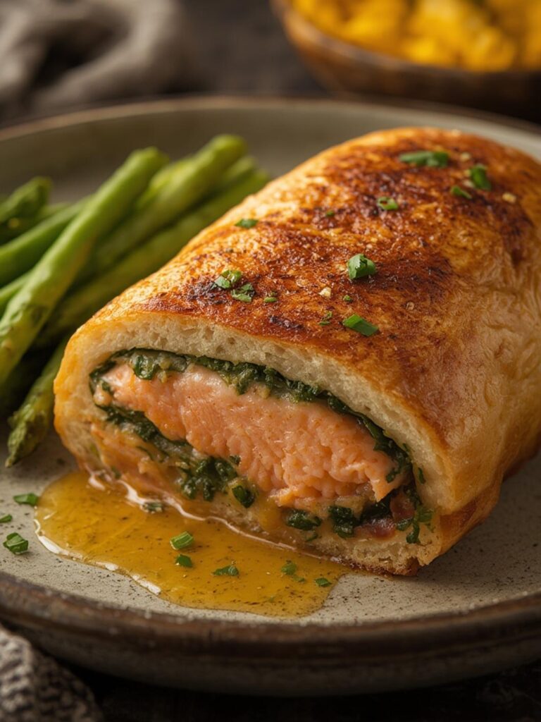 Salmon Wellington Recipe – Elegant Puff Pastry Dinner