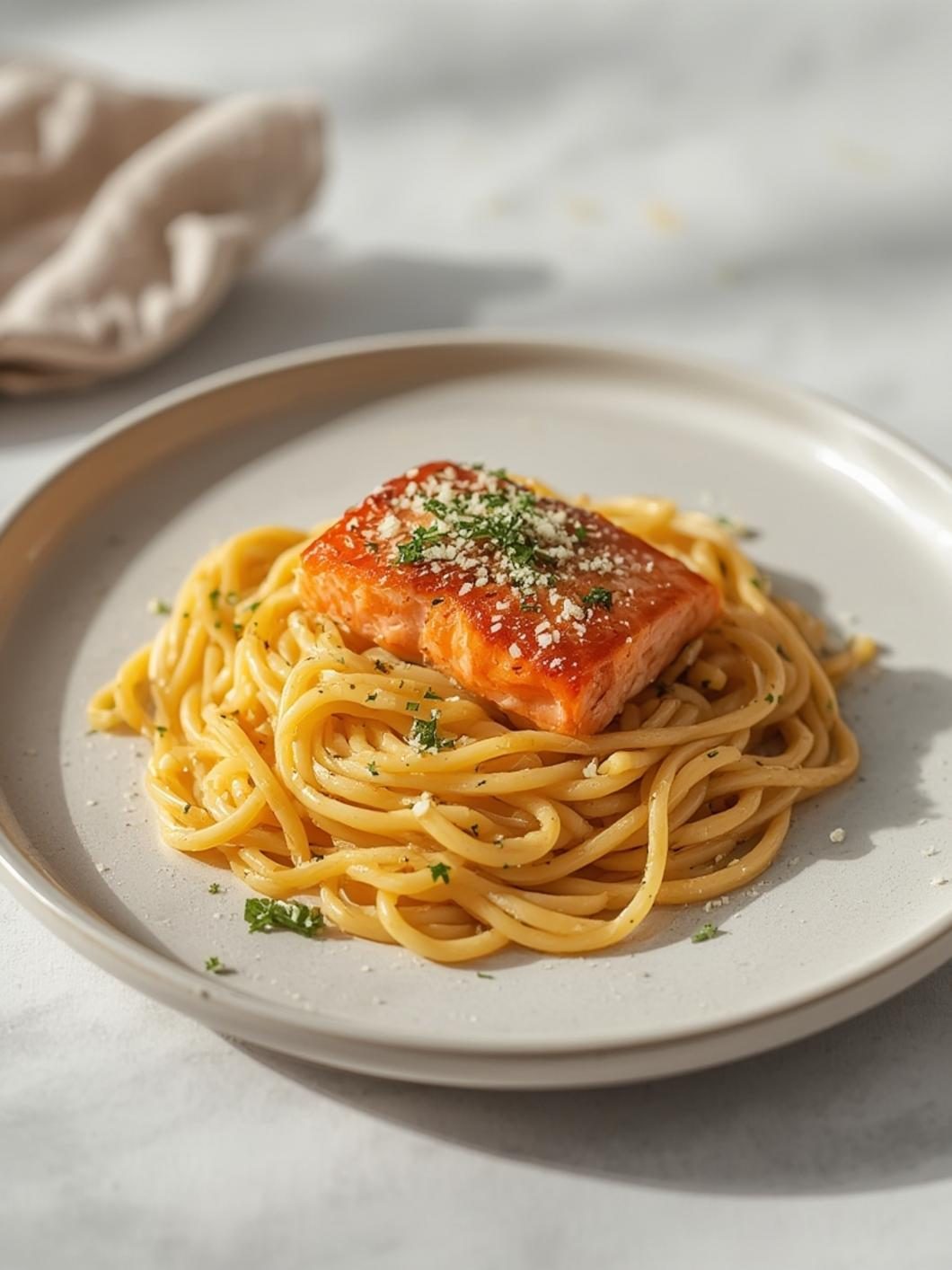 simple salmon pasta recipe