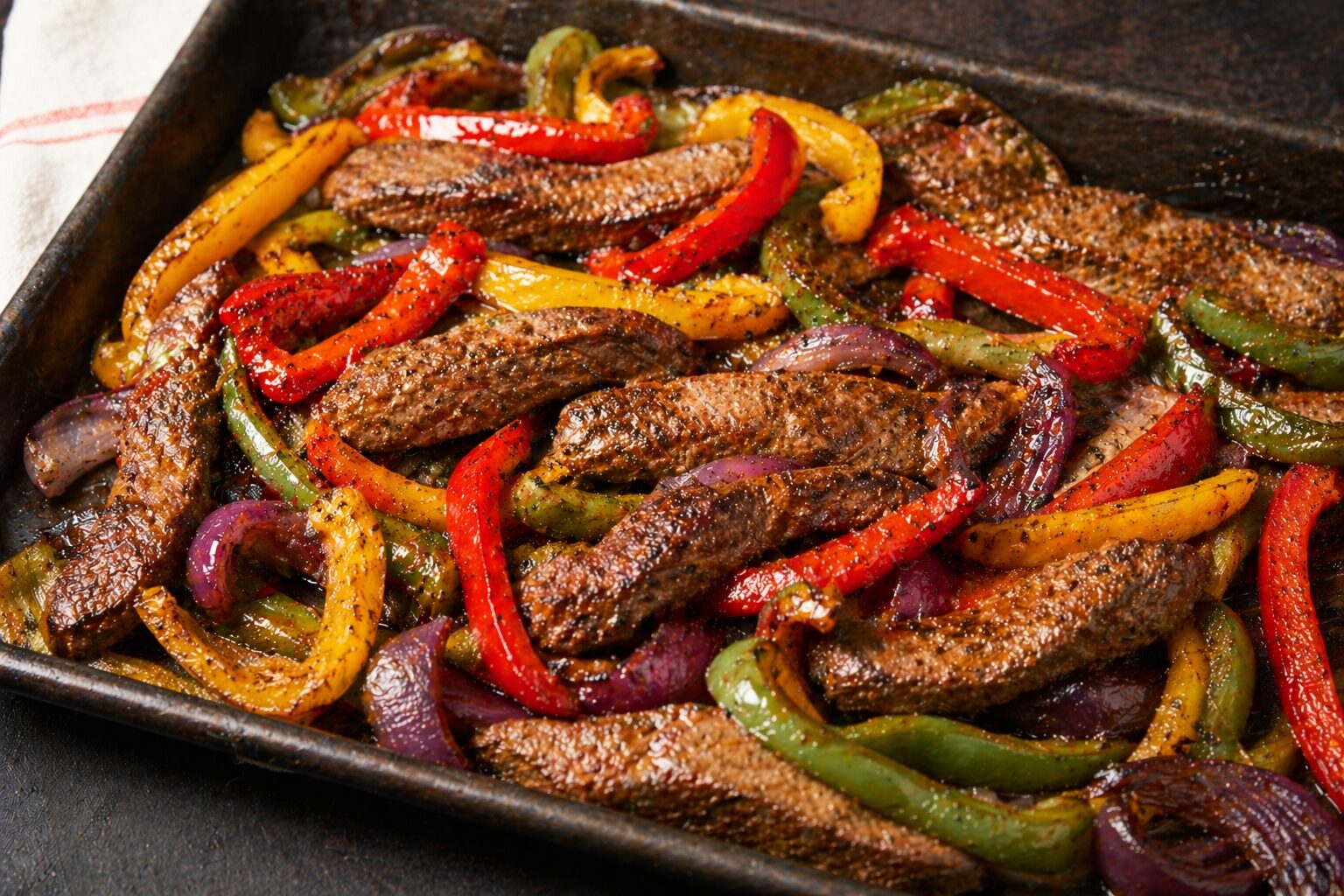 Oven Steak Fajitas