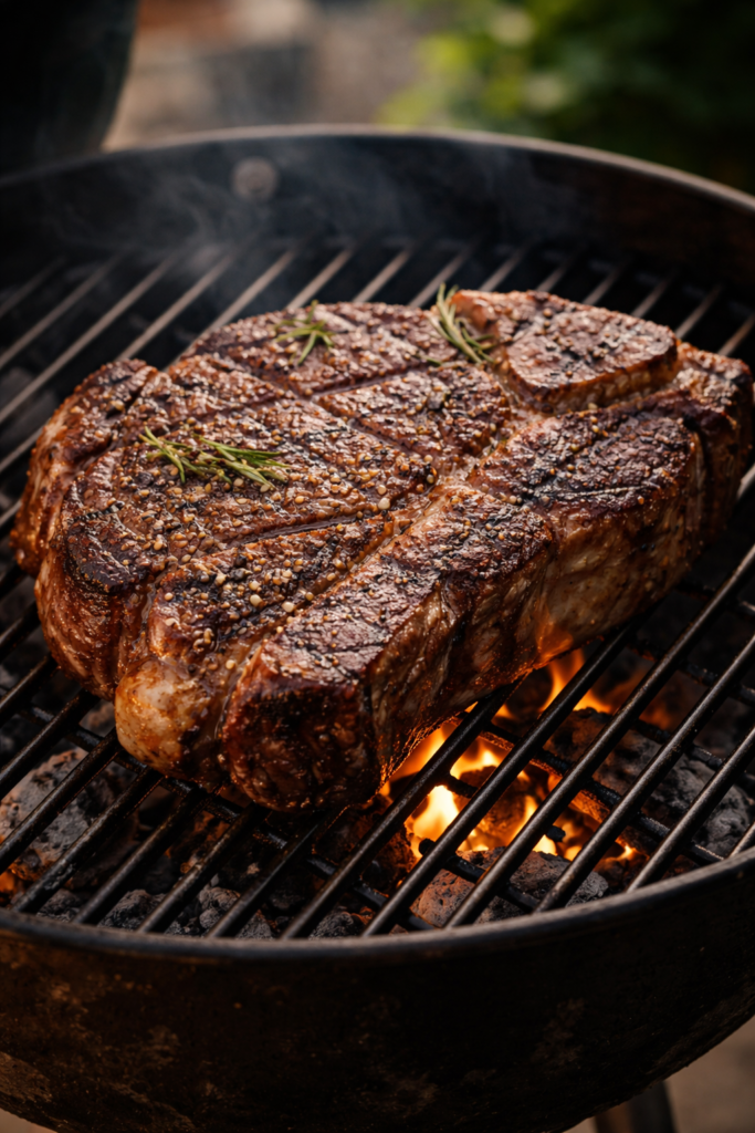 beef chuck on the grill