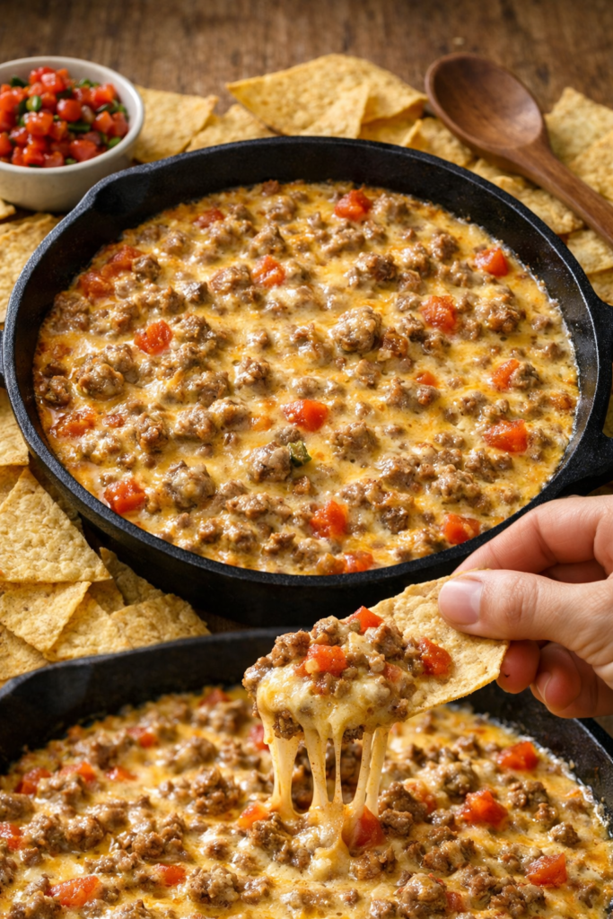 Rotel Dip Recipe — Easy 3-Ingredient Party Dip Ready in 10 Minutes
